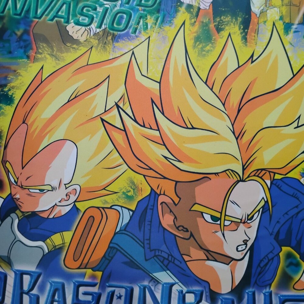 Vintage Dragonball Z Android Invasion Wall Hanging Poster
